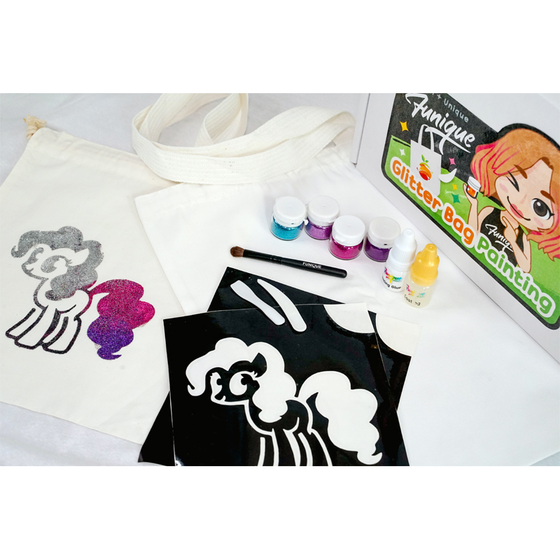 ชุดกระเป๋าวิบวับ Glitter Bag Painting ทำง่าย สนุกสนาน ใช้งานได้จริง