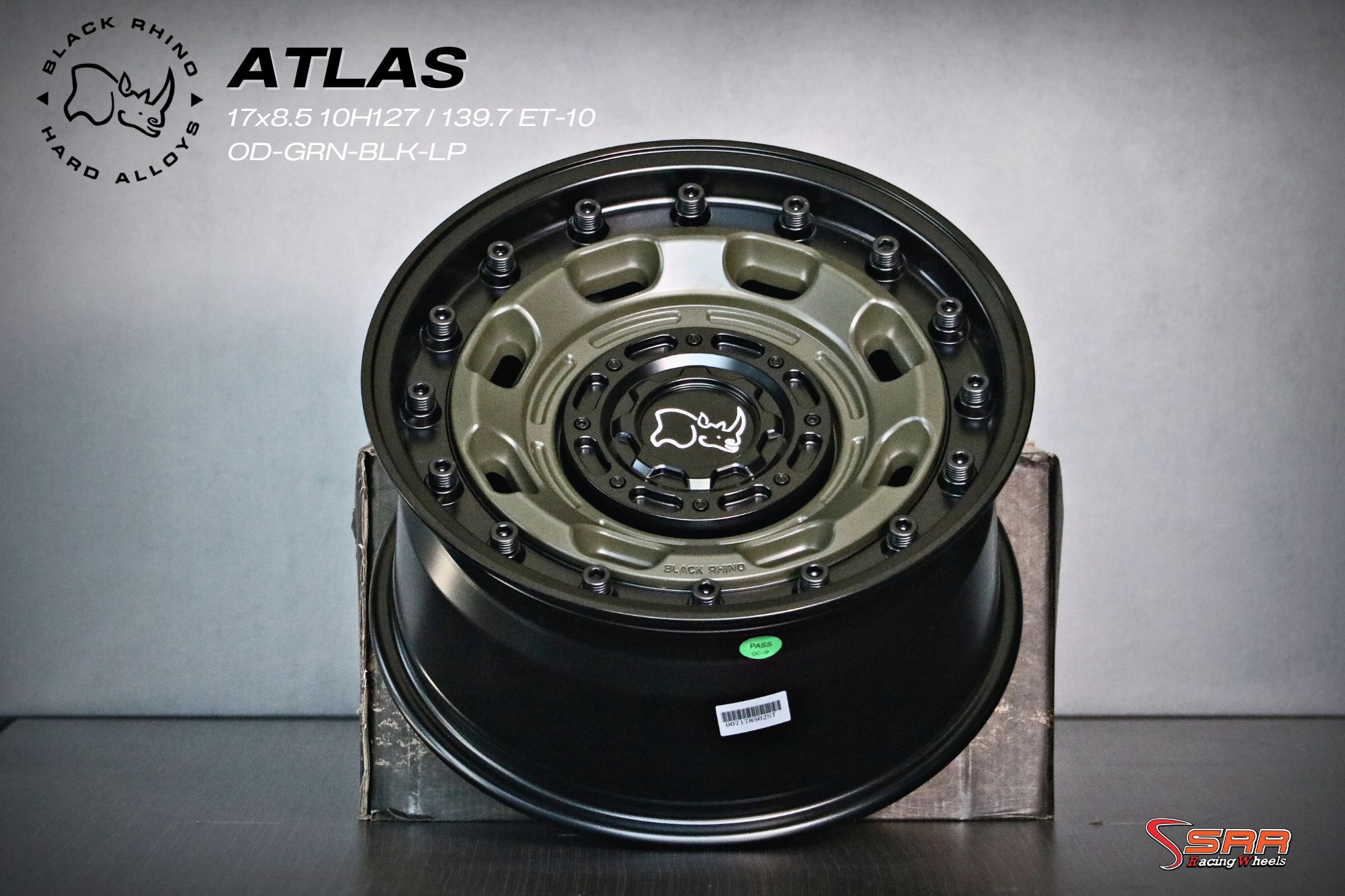 BLACK RHINO ATLAS ขอบ17 นิ้ว ตรงรุ่น JEEP (5รู127)