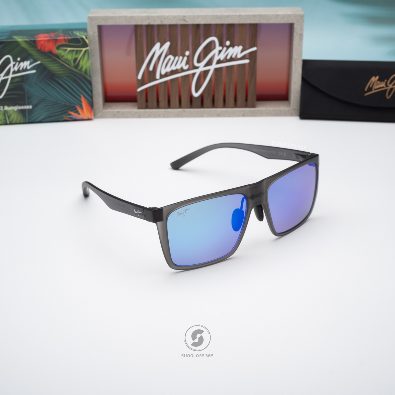 แว่นกันแดด Maui Jim HONOKALANI MJ B455 14 Blue Hawaii