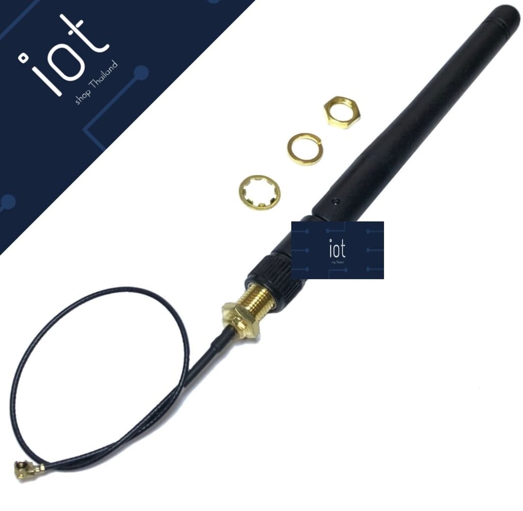 เสาอากาศ 2.4G WIFI Module Uses IPEX to SMA Female External Antenna
