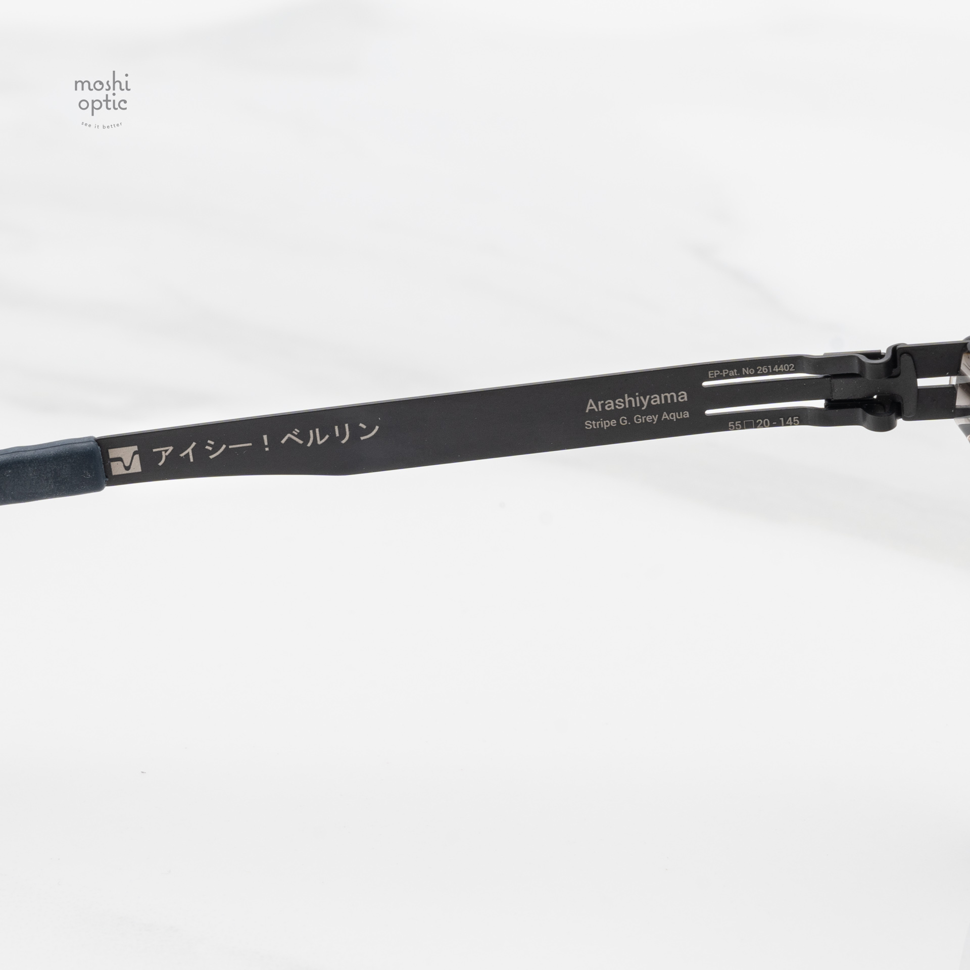 กรอบแว่น IC BERLIN Arashiyama Stripe G. Grey Aqua