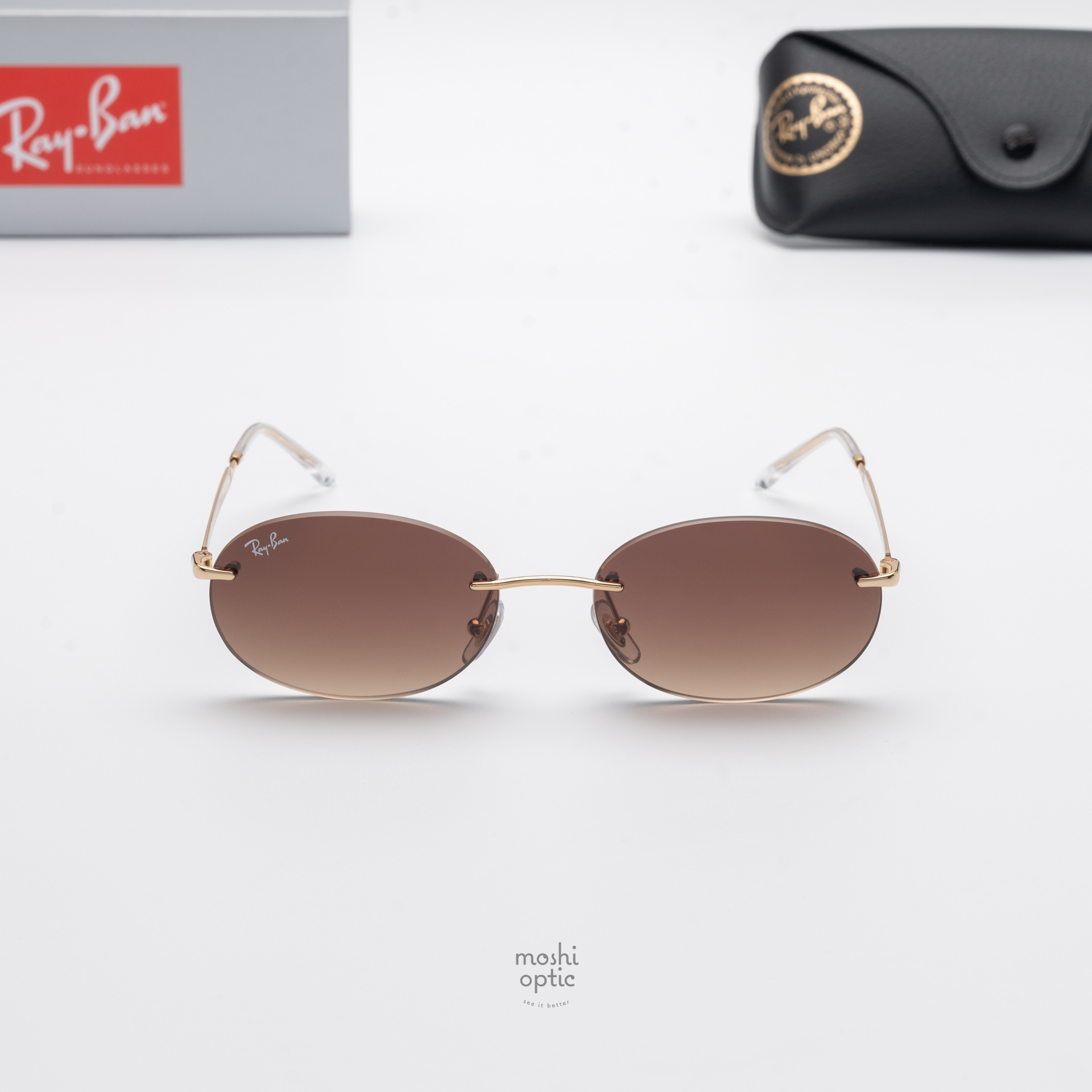 Ray-Ban RB3767 001/13 Arista Gold Gradient Brown
