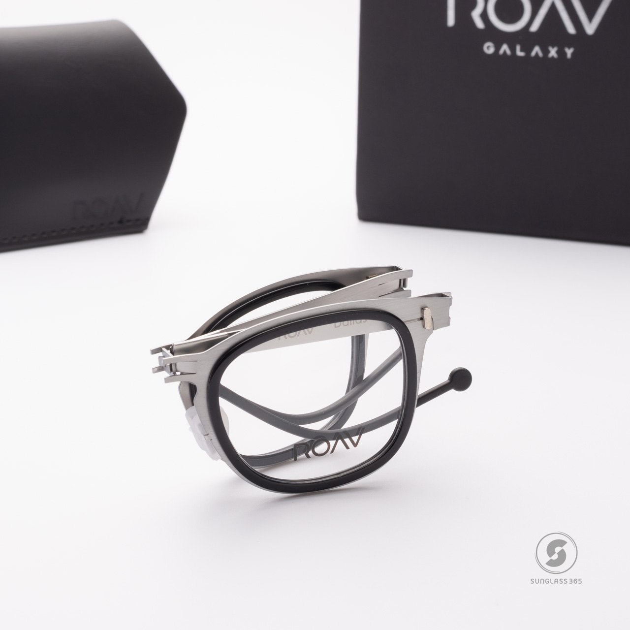 แว่นสายตา ROAV DALLAS RIM Brush Silver/Black+Demi