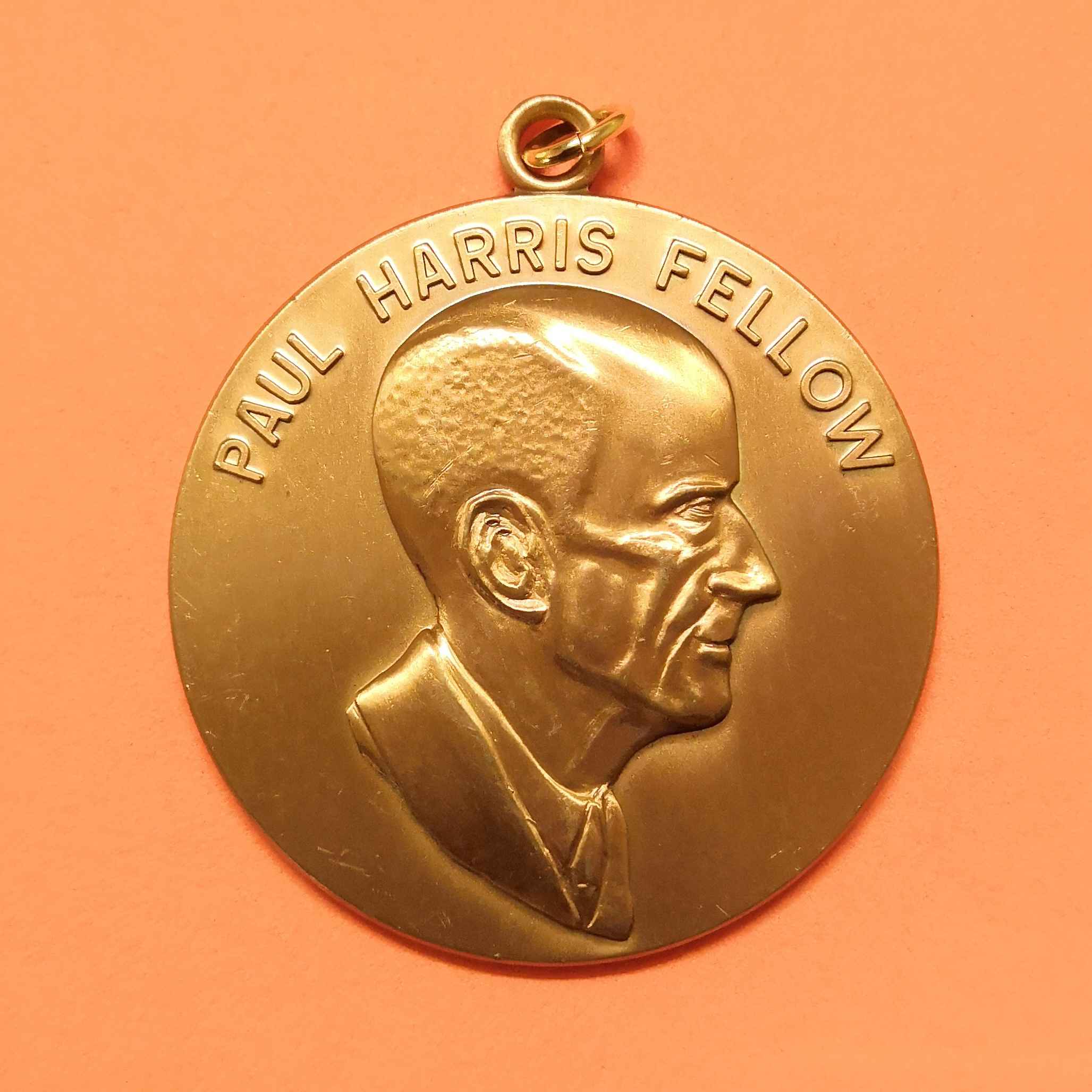 เหรียญ PAUL HARRIS FELLOW, THE ROTARY FOUNDATION OF ROTARY INTERNATIONAL เนื้อโลหะ ขนาด 5.2 เซน