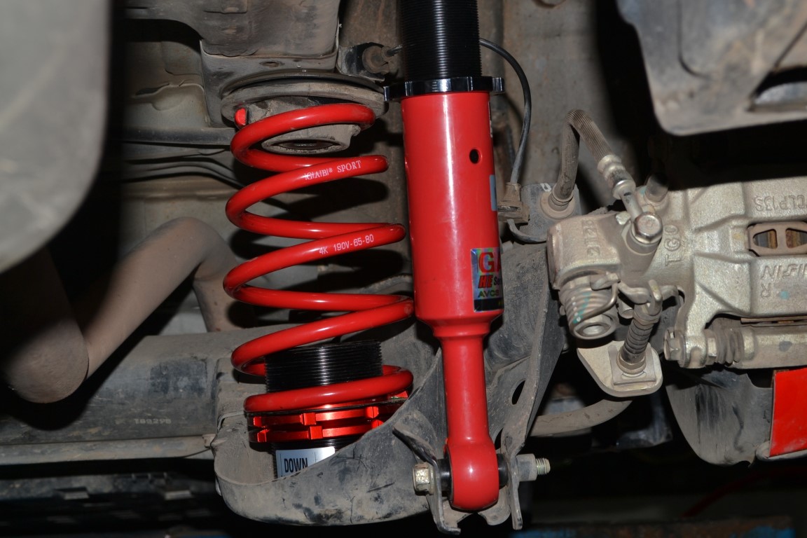 โช๊ค สตรัทปรับเกลียว GAB HE ใส่ CITY ชุดละ 1x,xxx บาท พร้อมติดตั้งฟรี