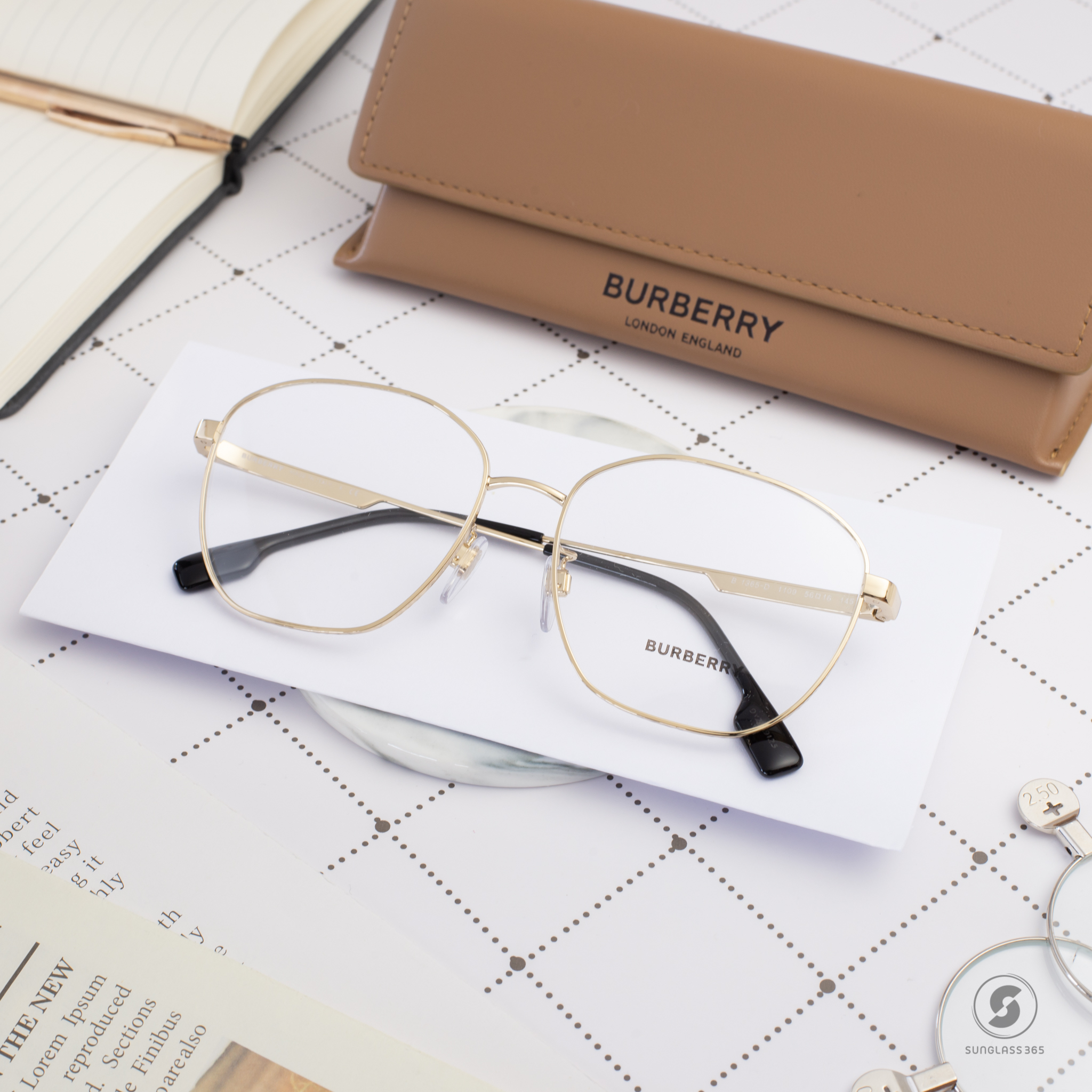BURBERRY BE1365D 1109 Light Gold
