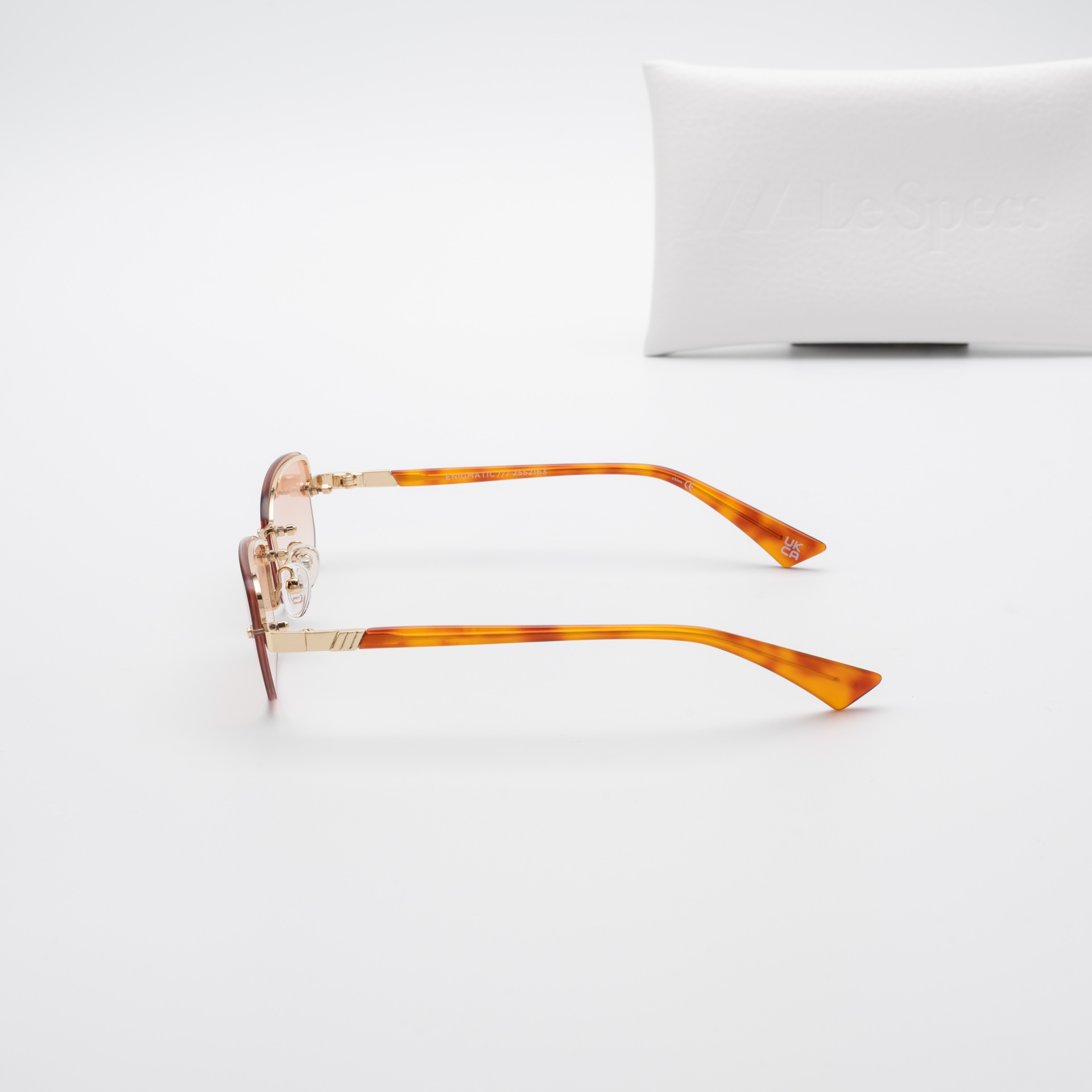 แว่นกันแดด Le Specs LSP2552163 ENIGMATIC Gold Vintage Tort