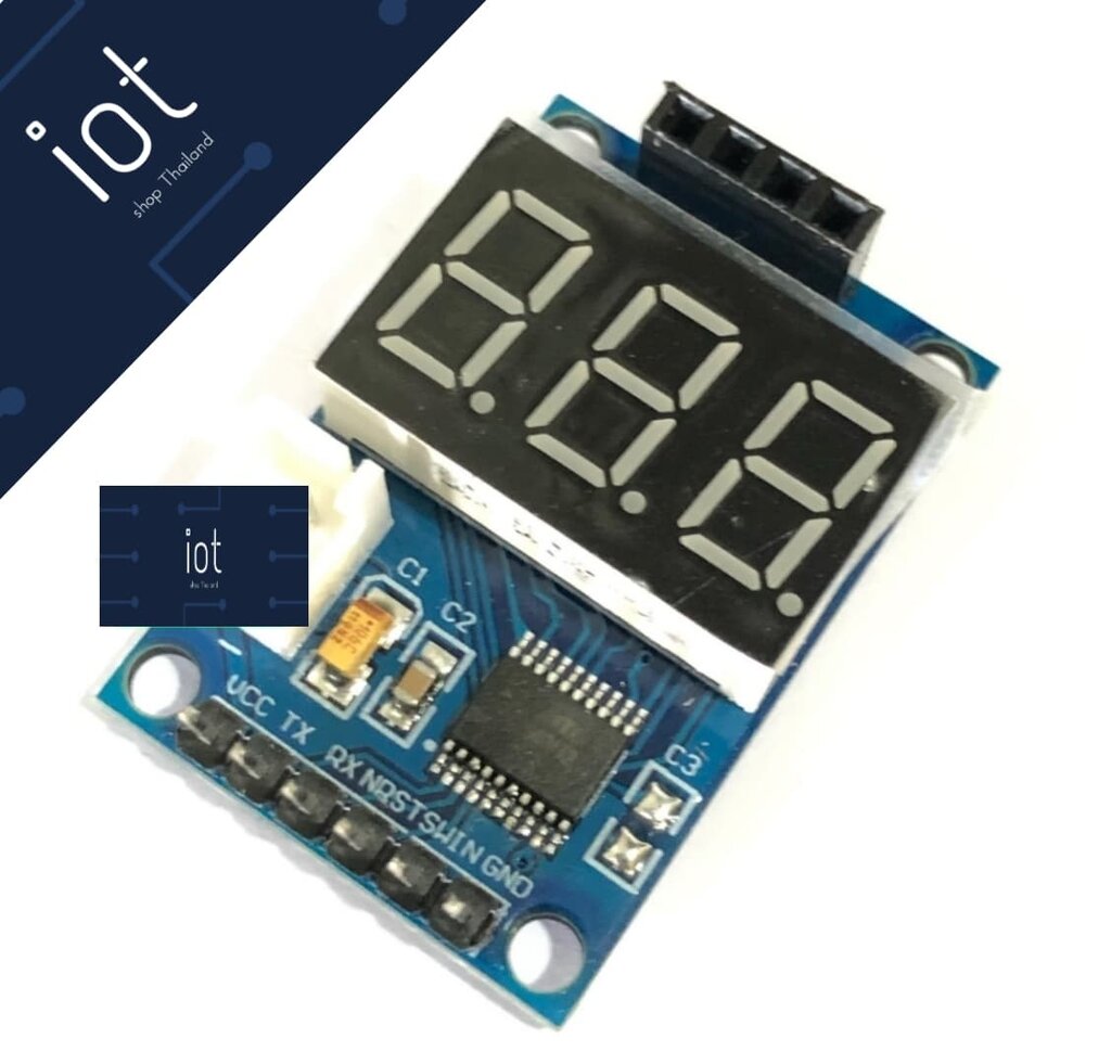 Ultrasonic distance measurement module test (โมดูลทดสอบ อัลตร้าโซนิค HC-SR04) ไม่รวม Ultrasonic
