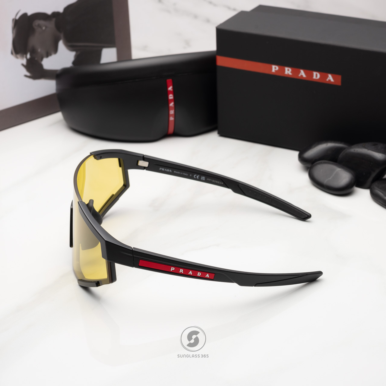PRADA PS04WSF DG004Q Black Rubber