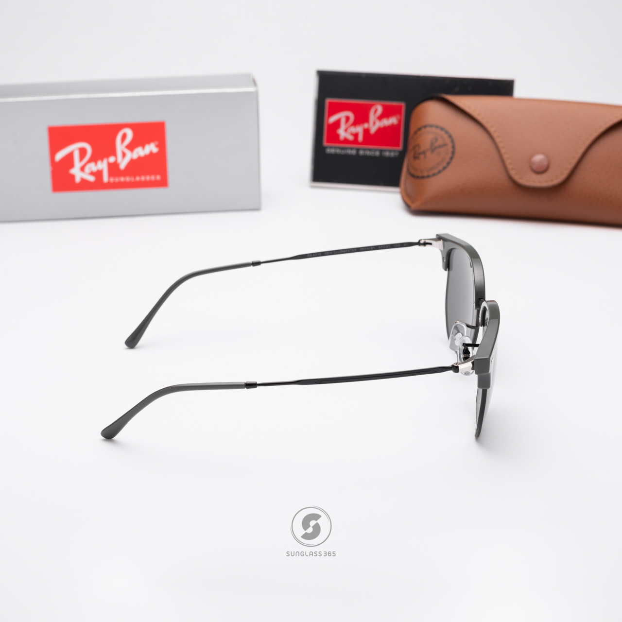 Ray-Ban New Clubmaster RB4416 6653B1 Grey on Black