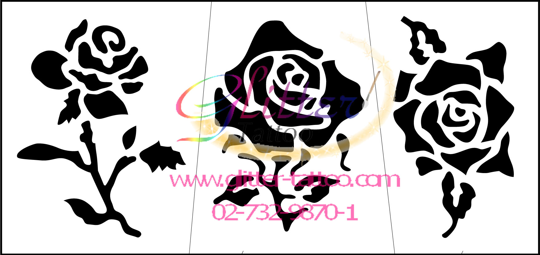 แบบลายกุหลาบ 1 (ชุด)