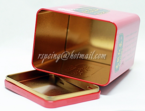 กล่องใส่ใบชาจีนสีแดง