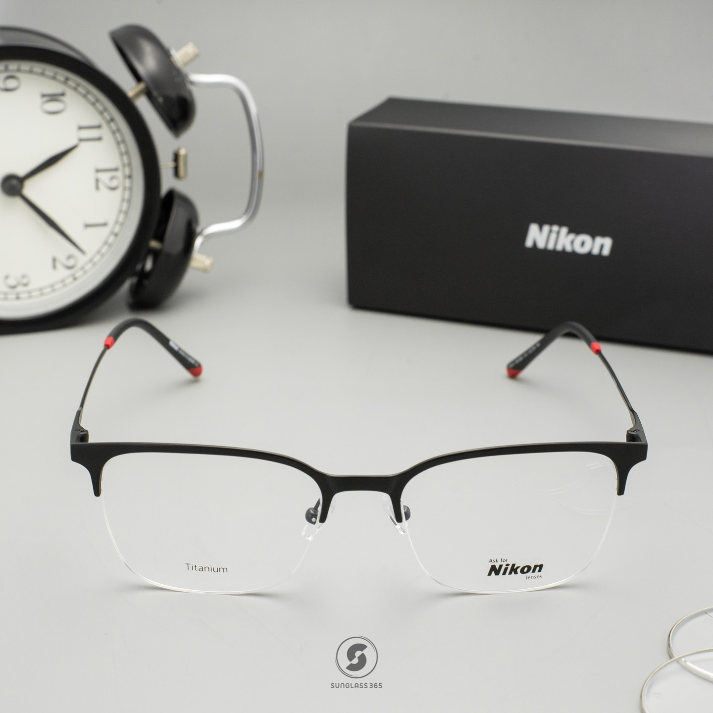 NIKON Frame NC1022 011 Red Color Touch Series Matte Black