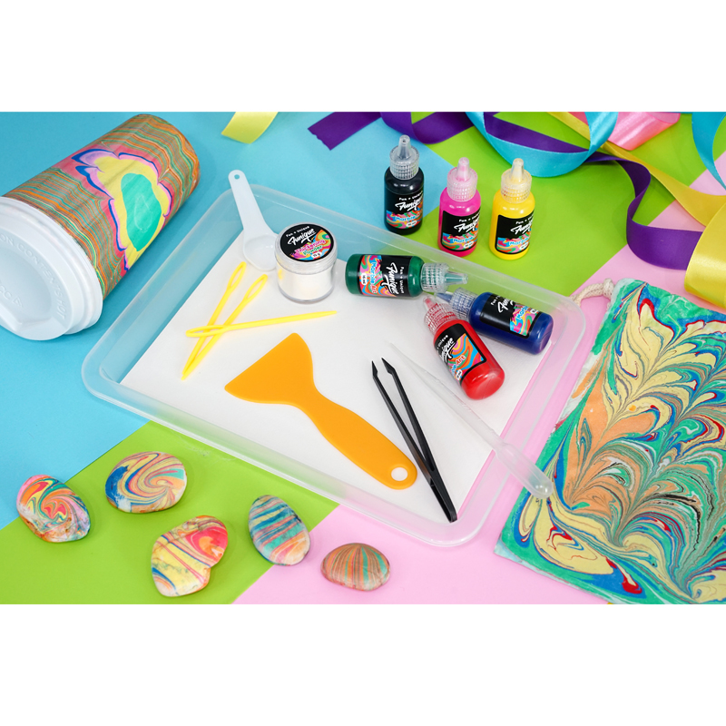 ชุดศิลปะลายหินอ่อน MarbleArt สร้างสรรค์ศิลปะบนผิวน้ำ