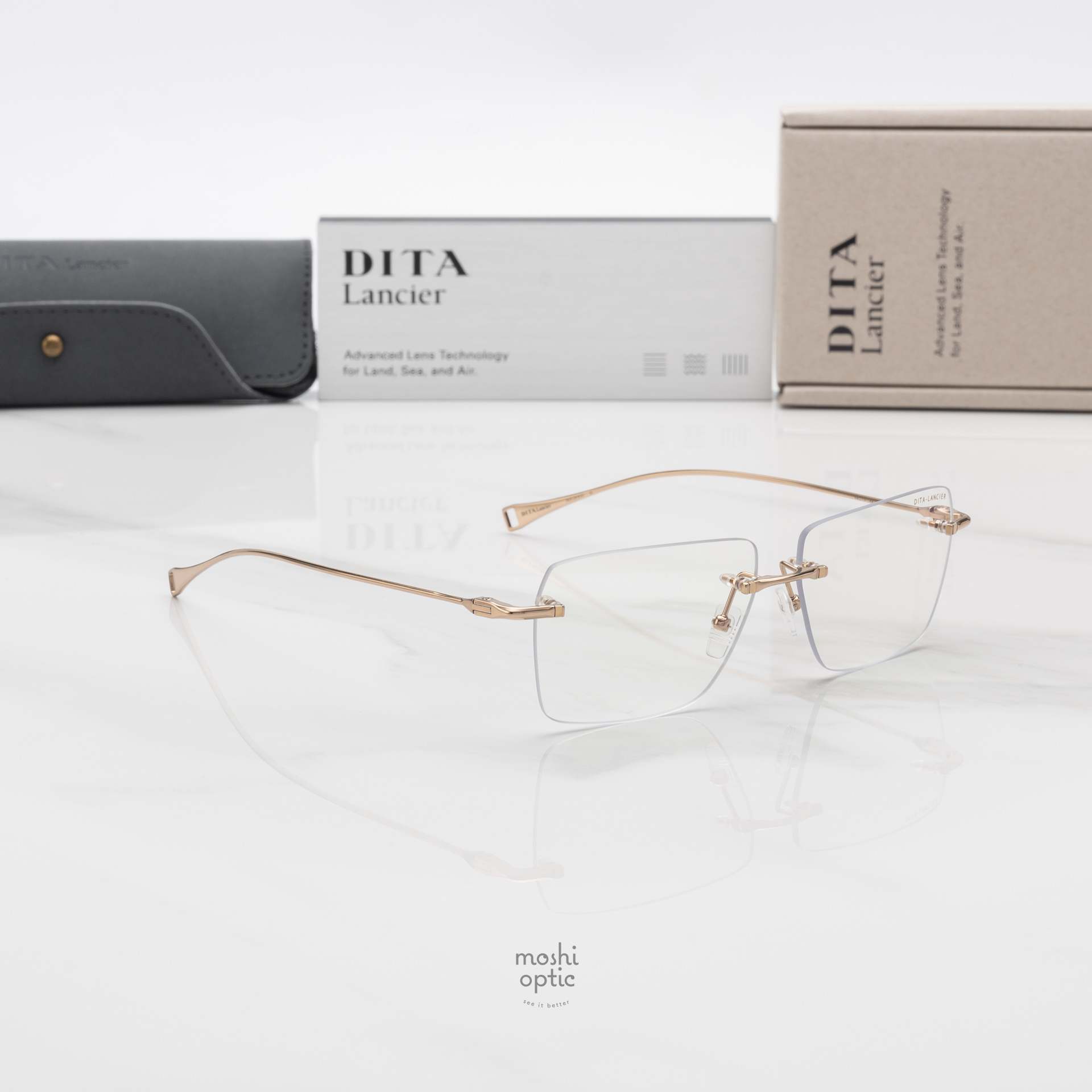 แว่นสายตา DITA LANCIER DLX129 A 01 with Blue Control Lens