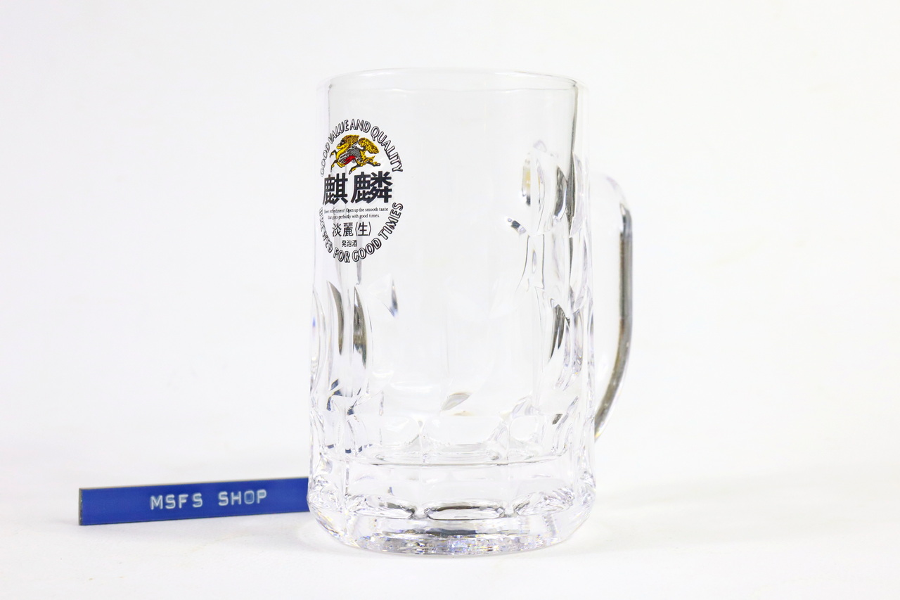 [มือสอง] แก้วเบียร์ Kirin ขนาด 7 x 7 x 12 ซม.