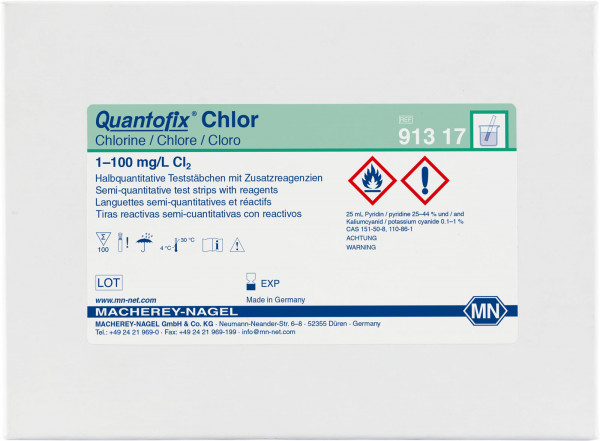 QUANTOFIX® Chlorine 91317 กระดาษทดสอบคลอรีน