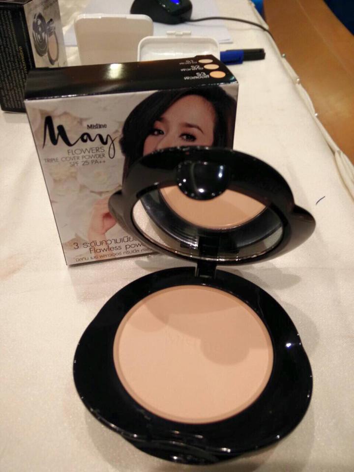 แป้งมิสทีน เมย์ ฟลาวเวอร์ ทริปเปิ้ล คัฟเวอร์ เพาเดอร์ เอสพีเอฟ 25 พีเอ++