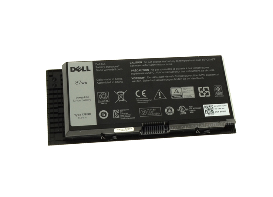 Battery Dell Precision M4700 Original R7PND ลด ราคา พิเศษ แบตเตอรี่ โน๊ตบุ๊ค Dell Precision M4700 87Whr ตรงรุ่น