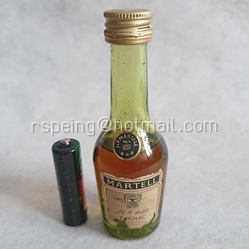 เหล้าขวดเล็ก เหล้าแท้ขวดแก้ว Martell Cognac 3 Stars