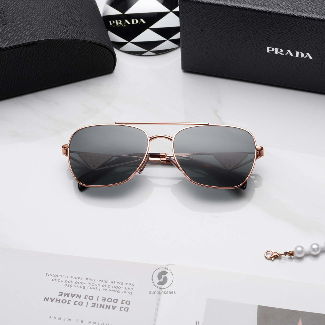 PRADA PRA50S SVF09T Rose Gold