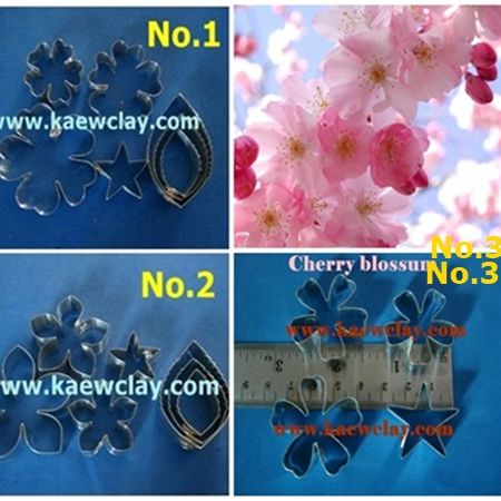 พิมพ์ตัดอลูมิเนียมดอก+ใบซากุระ(Aluminum mold cutter Cherry blossum )