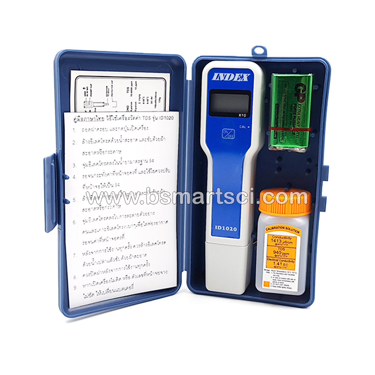 TDS Meter เครื่องวัดค่าของแข็งละลายน้ำ ยี่ห้อ INDEX รุ่น ID1020