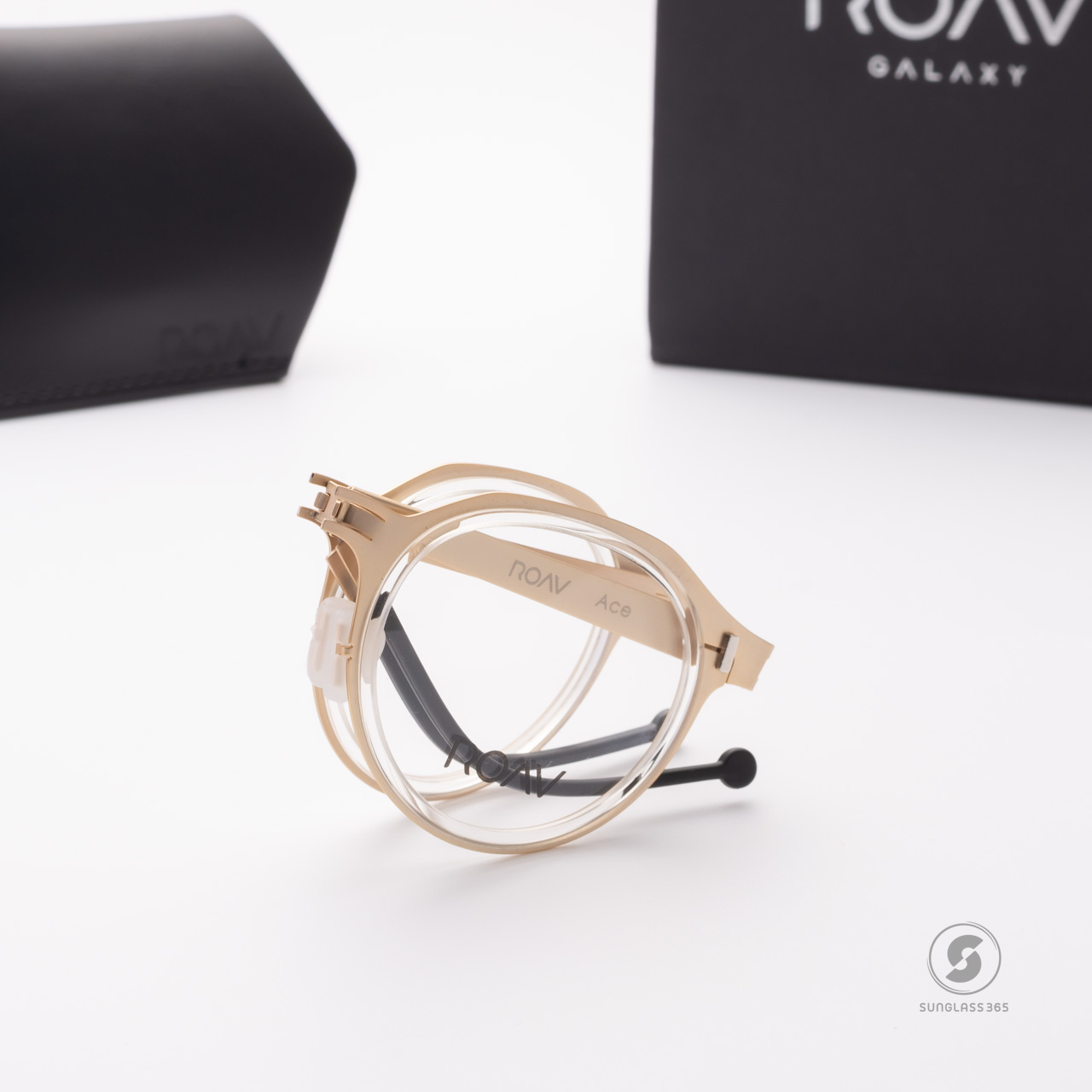 แว่นสายตา ROAV ACE 6004 Brush Gold/Crystal+Demi