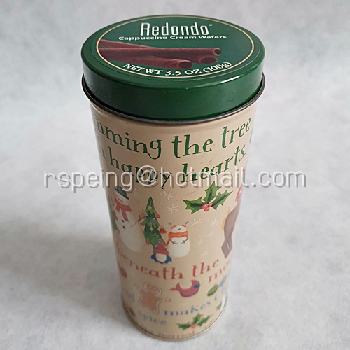 กระป๋อง Redondo Cappuccino Cream Wafers ลายคริสต์มาส