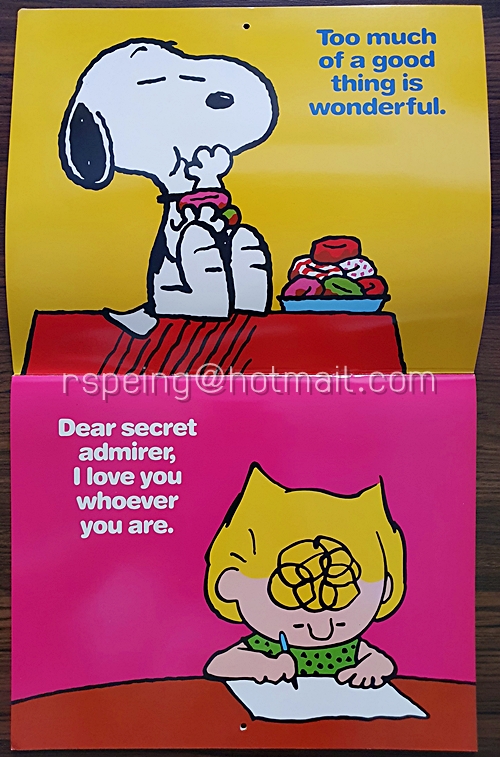 ปฏิทินแขวน Snoopy 1987 (2530) Month by Month