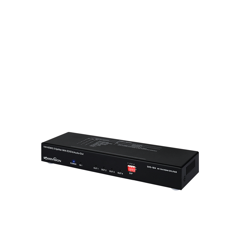 SOUNDVISION SHS-104 เครื่องกระจายสัญญาณภาพ 4K HDMI SPLITER 1 in 4 out
