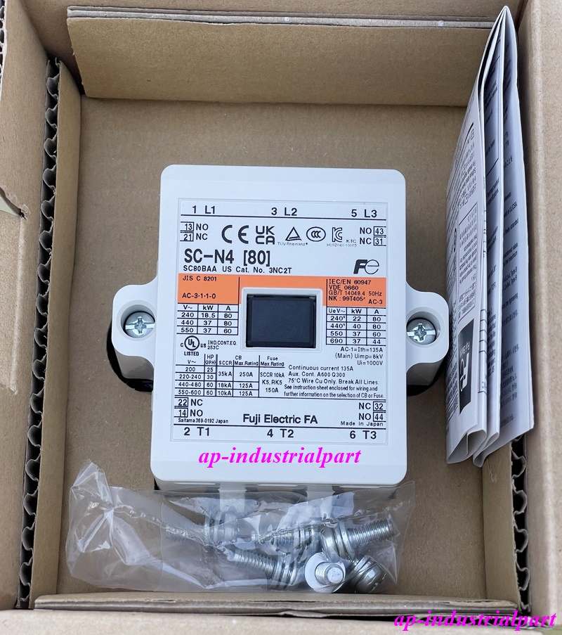 FUJI SC-N4 80A แมกเนติก คอนแทคเตอร์ COIL 220 สินค้าใหม่
