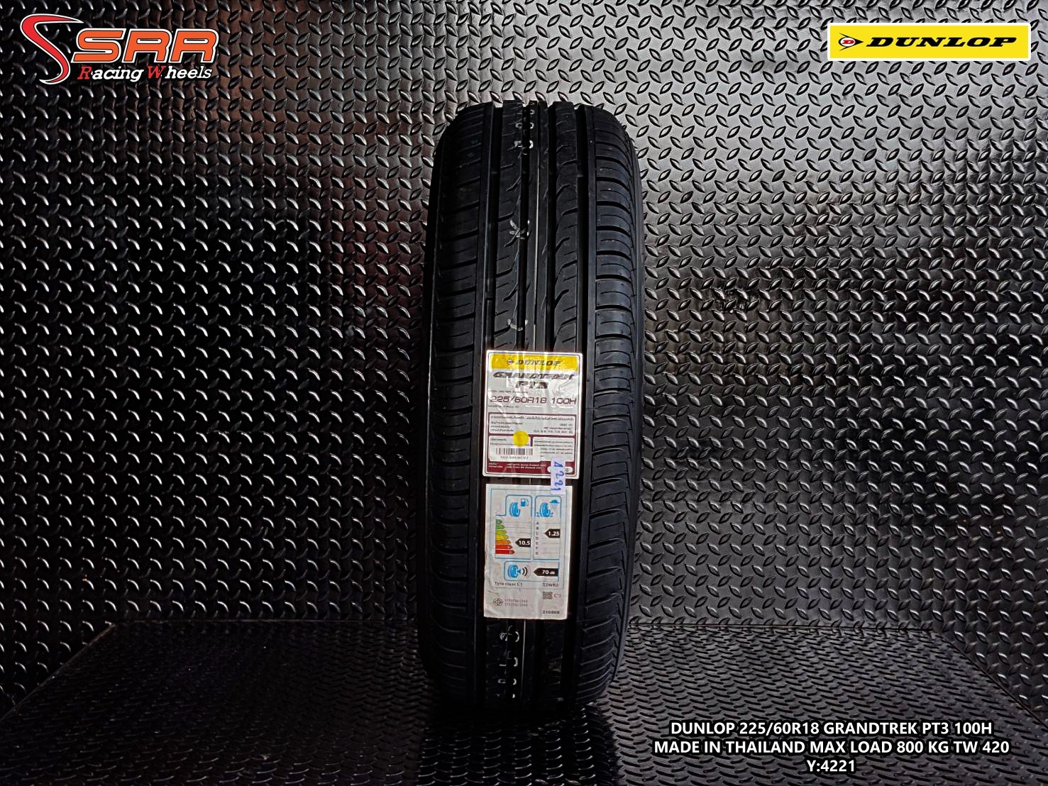 DUNLOP GRANDTREK PT3 225/60R18 ปี2021 ราคาถูก