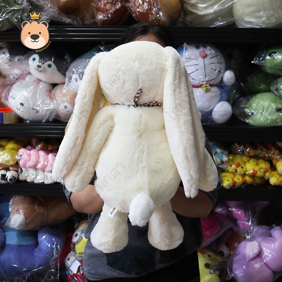 ตุ๊กตากระต่ายใส่ผ้าพันคอ size 60 cm ผ้าแองกุล่า ขนนุ่มพิเศษ งานเกรดห้าง