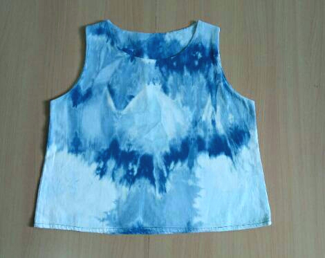 เสื้อแขนกุด ยีนส์ฟอก