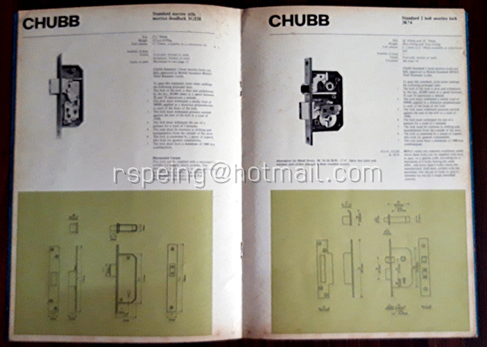 CHUBB : locks and security fitting