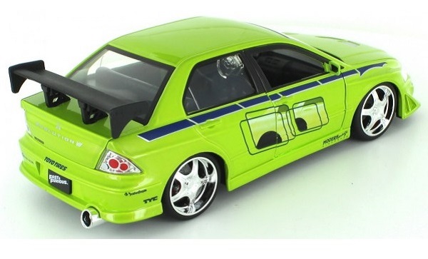 พรีออเดอร์ Jada โมเดลรถ โมเดลรถยนต์ ฟาส "Fast" 2002 Brians Mitshusishi Lancer Evo VII สเกล 1:24