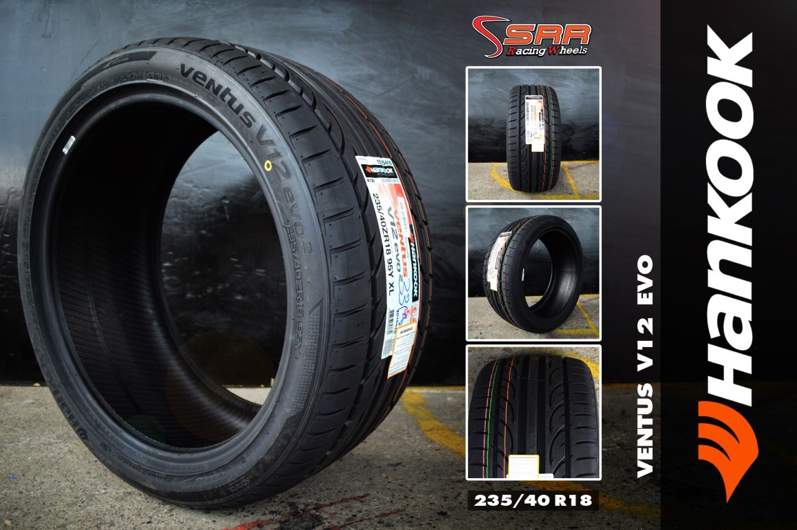 ยางใหม่ HANKOOK V12EVO2 235/40-18 ราคาพิเศษ