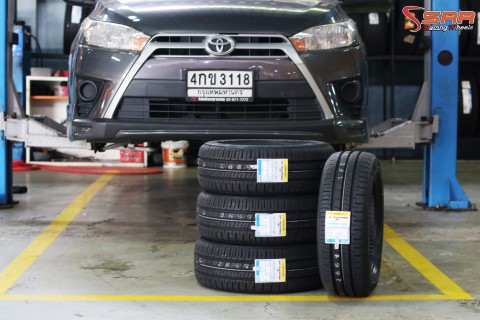 DUNLOP R1 195/55-15 เส้น 1,xxx ปี19