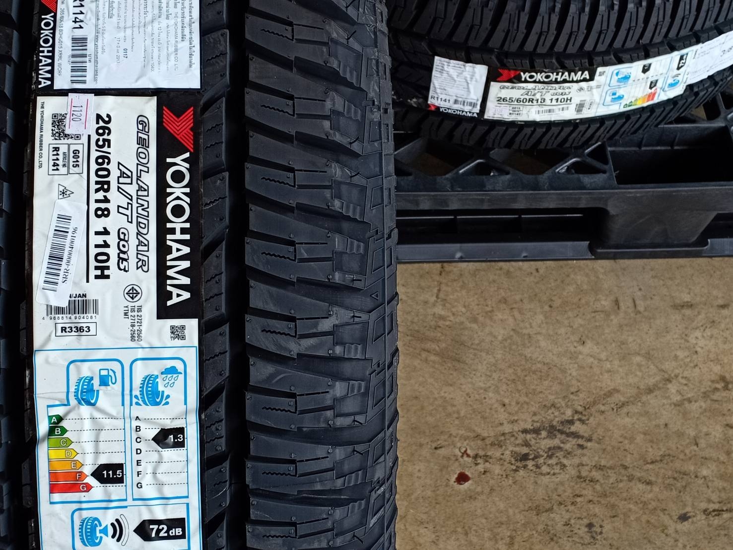 YOKOHAMA 265/60R18 GEOLANDAR G015 110H MADE IN THAILAND