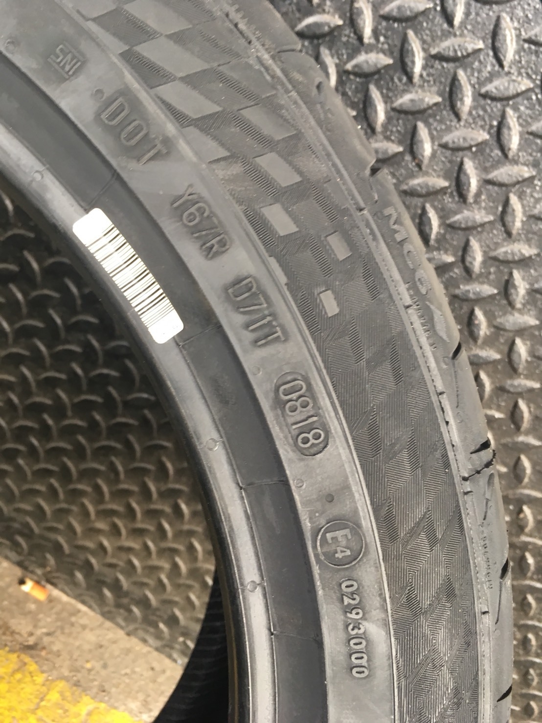 CONTINENTAL CONTACT MC6 225-45-17 ปี18 ราคาถูกลง