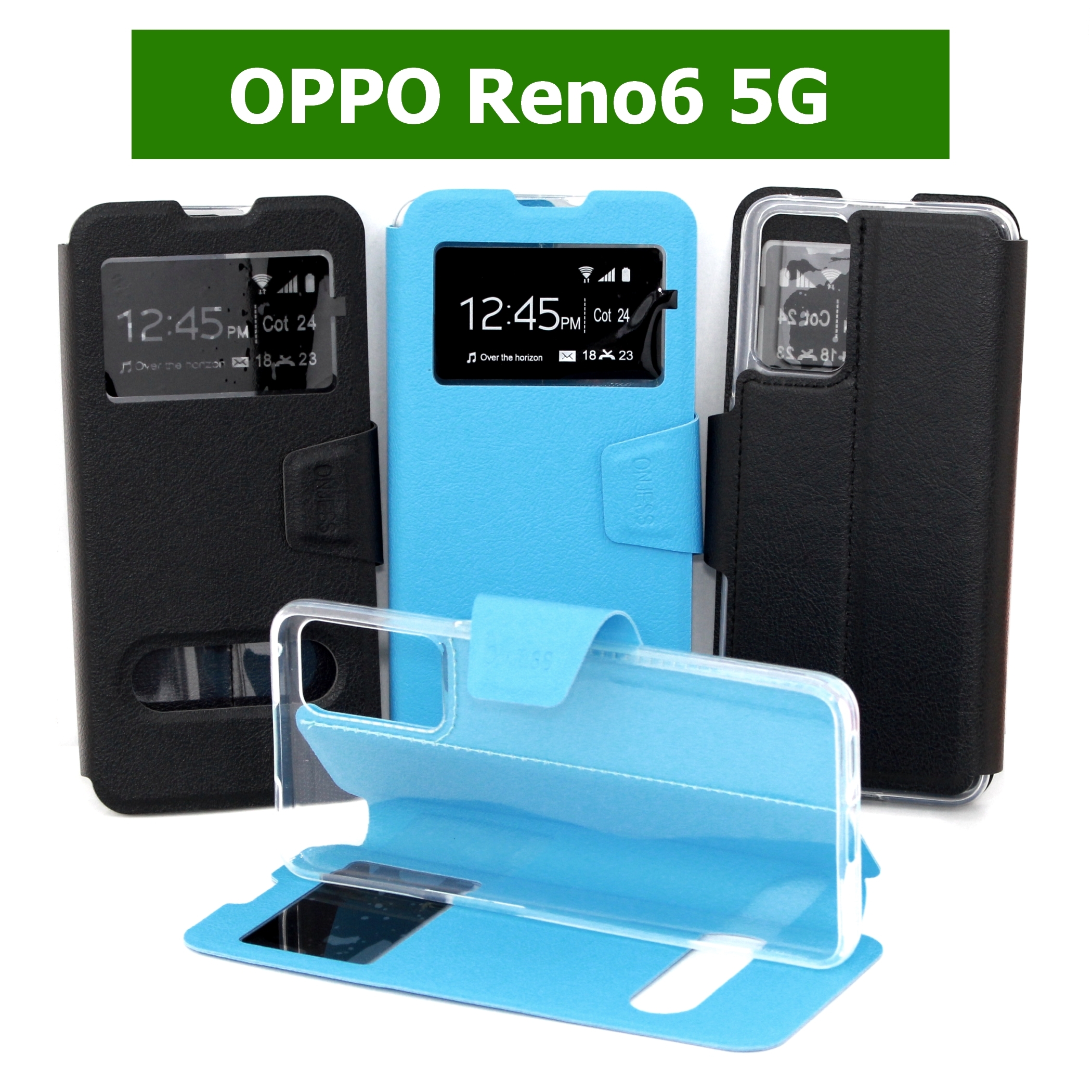 เคสฝาพับ OPPO Reno6 5G - เคสฝาพับ โชว์เบอร์ ตั้งได้