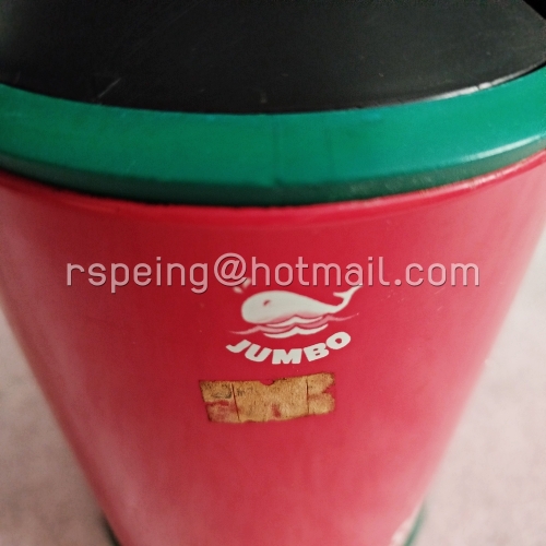 กระติกน้ำร้อนวินเทจ JUMBO SWEET MILANO 0.8 ลิตร ไส้แก้ว สีเขียว ฝาดำขอบเขียว