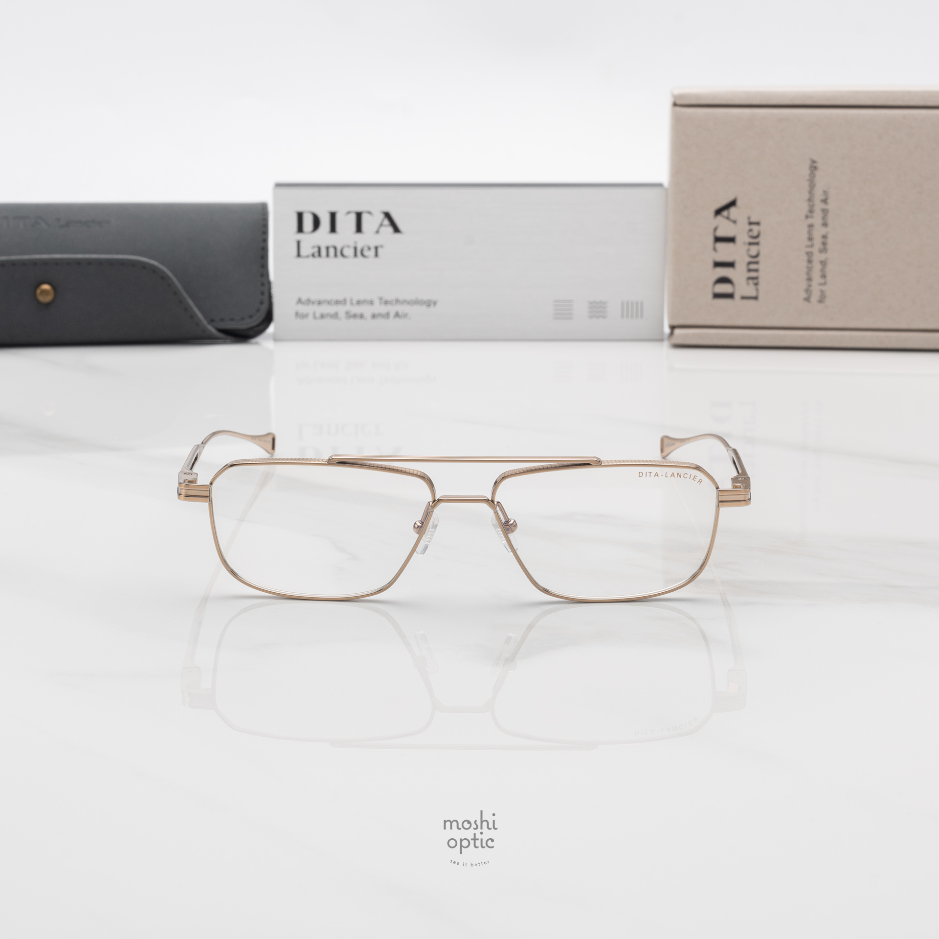 แว่นสายตา DITA LANCIER DLX135 A 01 with Blue Control Lens