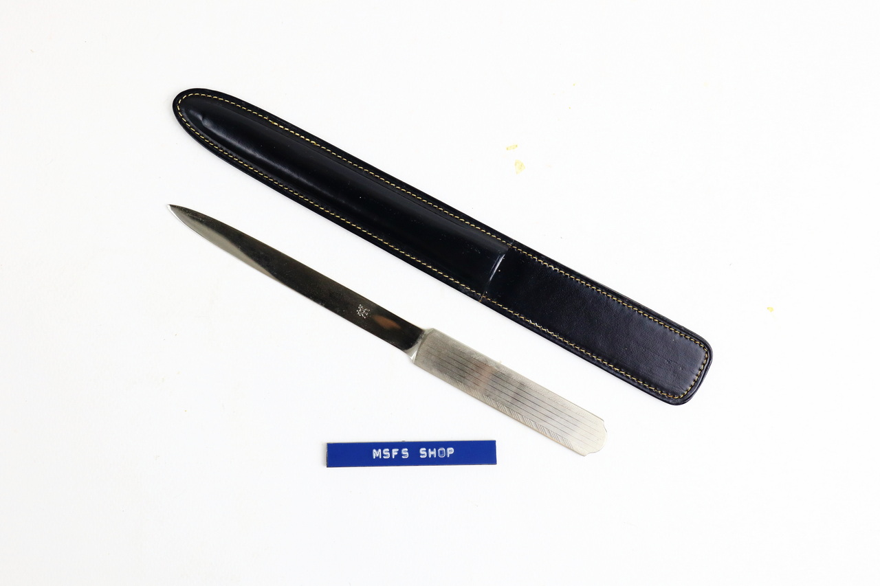 [มือสอง] มีดเปิดซองจดหมาย Letter Opener / Paper Knife ตราคนคู่ สภาพดี พร้อมปลอก - สินค้าผ่านการใช้งาน