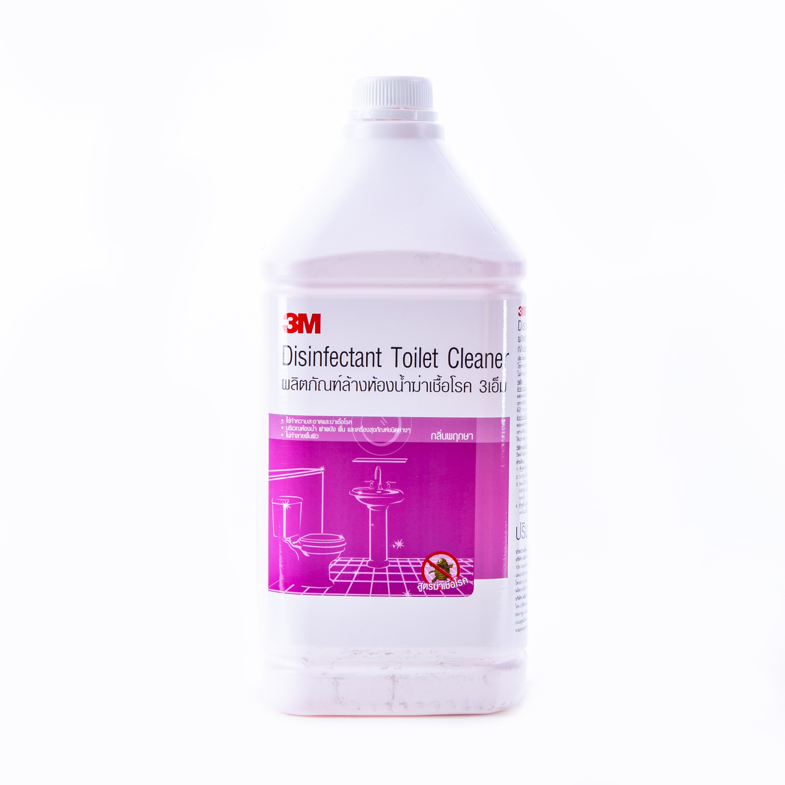 3M Disinfectant Toilet Cleaner ผลิตภัณฑ์ล้างห้องน้ำฆ่าเชื่อโรค กลิ่นพฤกษา 3.8 ลิตร