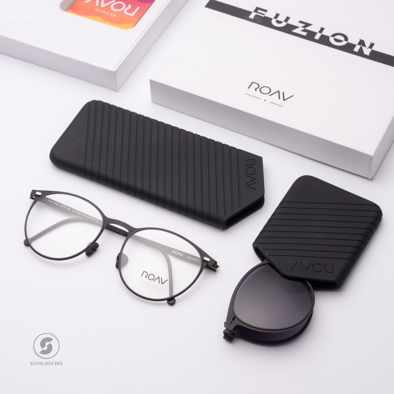 แว่นสายตา ROAV BOHEMIAN Matte Black/Black Temp