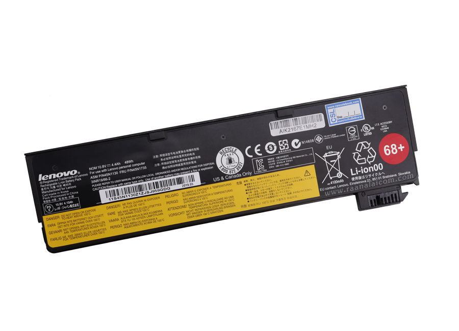 แบตเตอรี่ Lenovo L470 45N1130 10.8V 48Whr Original 68+ ราคา พิเศษ Battery Lenovo ThinkPad L470 ตรงรุ่น ราคา พิเศษ