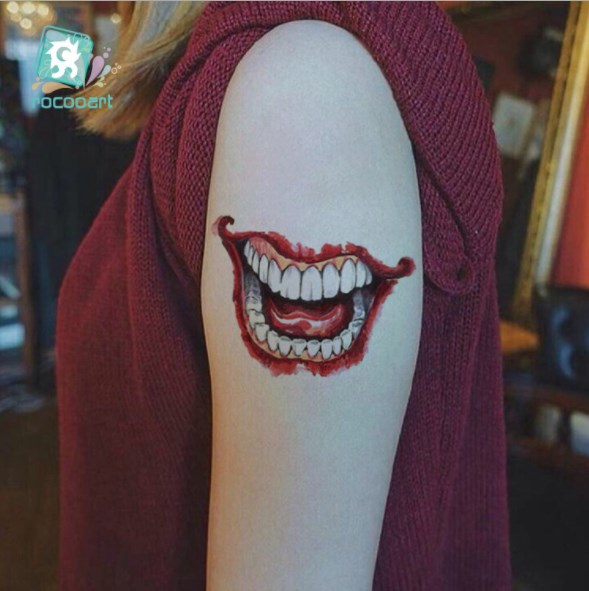 Tattoo Halloween สติ๊กทู แทททูลายฮาโลวีน แต่งหน้าฮาโลวีน #E