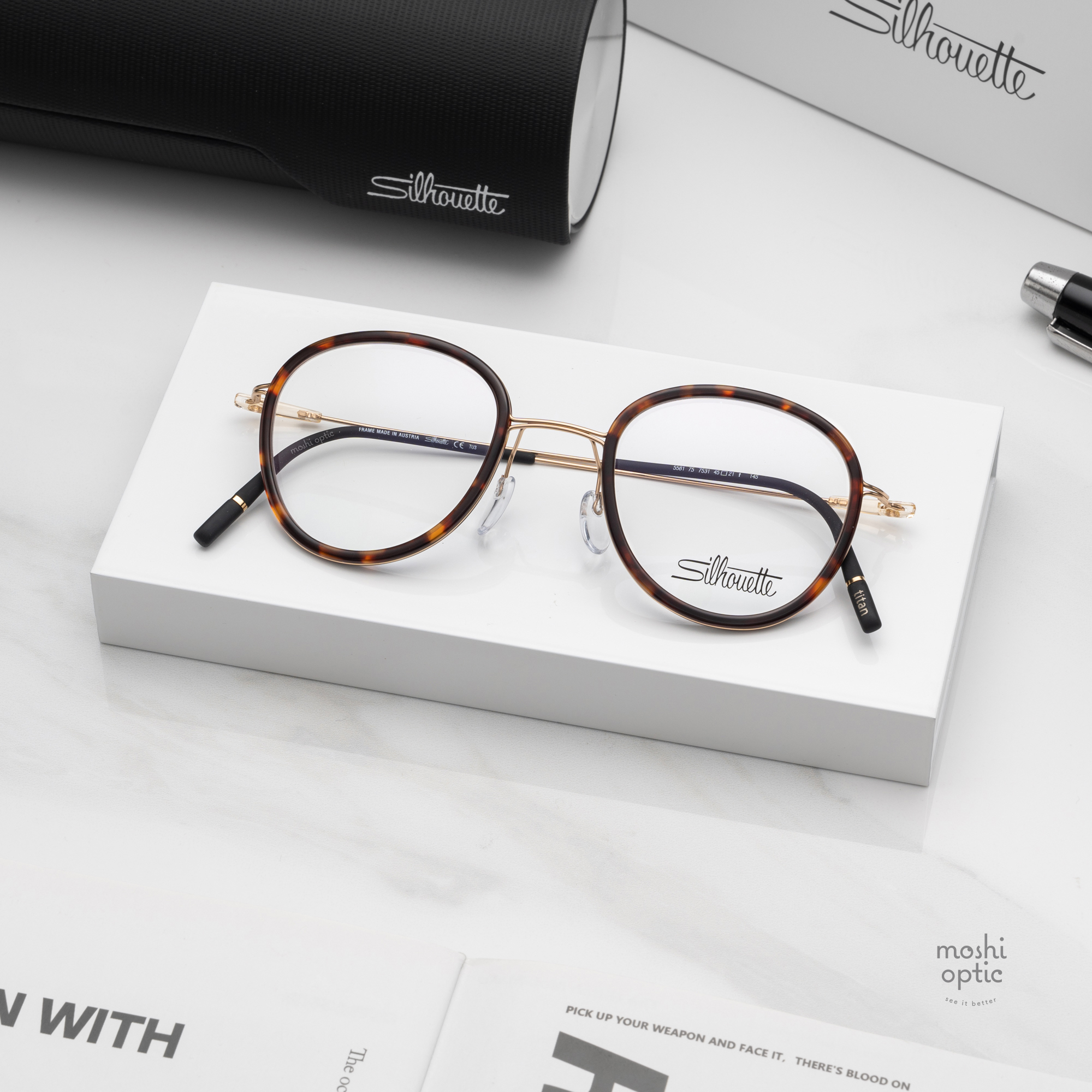กรอบแว่น Silhouette Dynamics Colorwave Contour 5581 7531